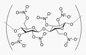 molécule de nitrocellulose