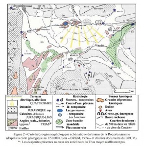 Carte hydro-géomorphologique d'après Jean Nicod